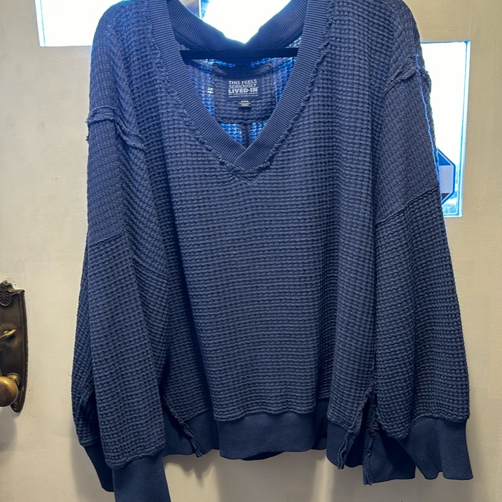 American eagle oversized lived in shirt